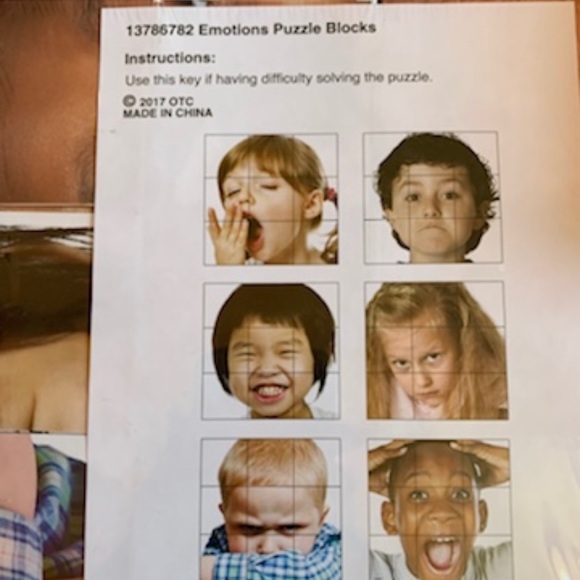 Emotions puzzle blocks- New! - Picture 5 of 6